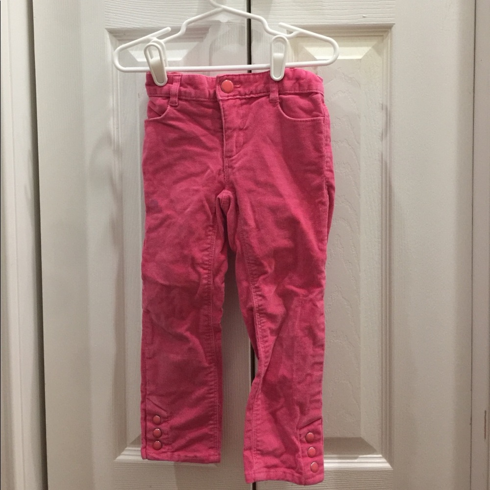 Pink corduroys for girls